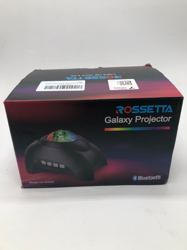 Photo 2 of Star Projector, Rossetta Galaxy Projector for Bedroom, Bluetooth Speaker and White Noise Aurora Projector, Night Light Projector for Kids Adults Gaming Room, Home Theater, Ceiling, Room Decor (Black)