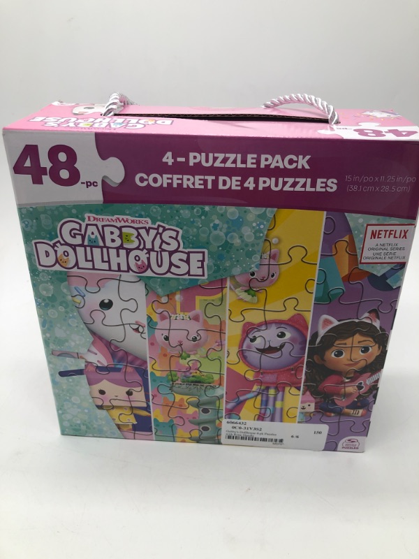 Photo 2 of Gabby’s Dollhouse Puzzle - 4 Pack Bundle with 48 Pc Gabby’s Dollhouse Puzzle
