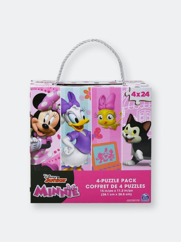 Photo 1 of Spin Master Minnie Mouse 24 Piece 4-Pack Puzzle

