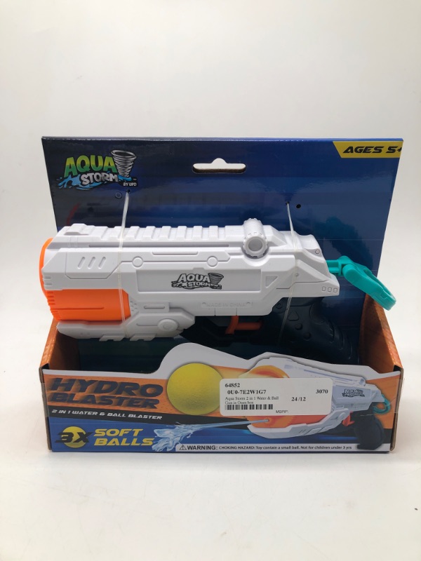 Photo 2 of AQUA STORM 2 IN 1 WATER & BALL GUN
