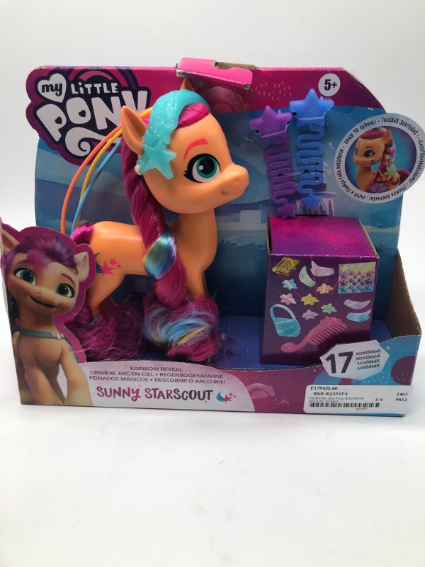 Photo 2 of My Little Pony: a New Generation Rainbow Reveal Sunny Starscout 6-inch Orange Pony Toy
