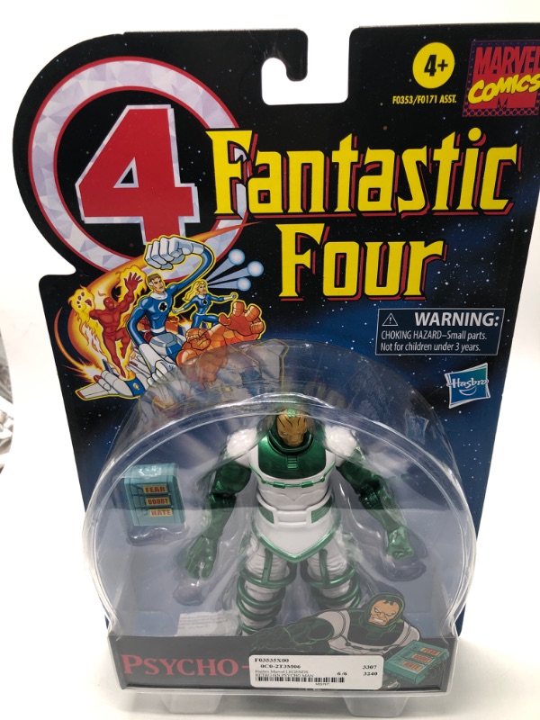 Photo 3 of Hasbro Marvel Legends Series Retro Fantastic Four Psycho-Man Action Figure

