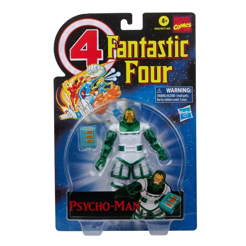 Photo 2 of Hasbro Marvel Legends Series Retro Fantastic Four Psycho-Man Action Figure
