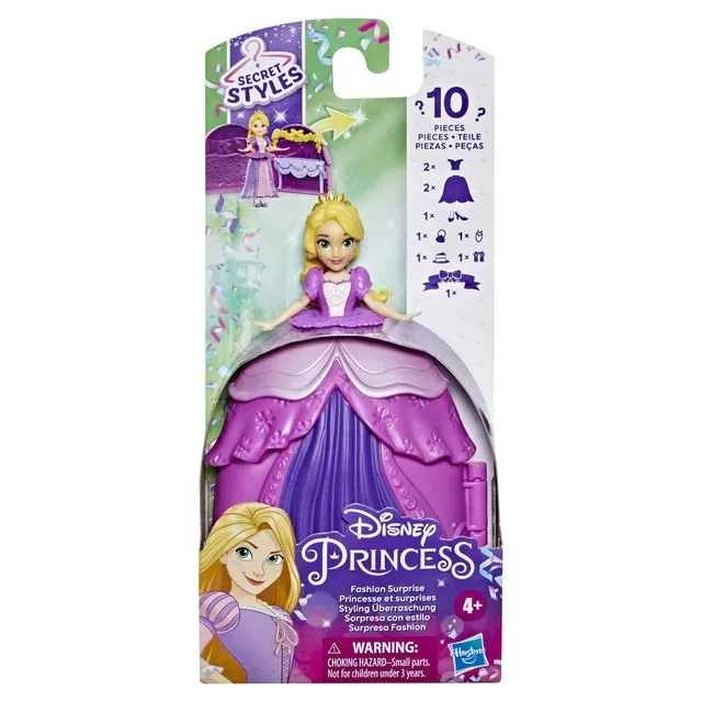 Photo 3 of Disney Princess Secret Styles Fashion Surprise Rapunzel, Mini Doll Playset
