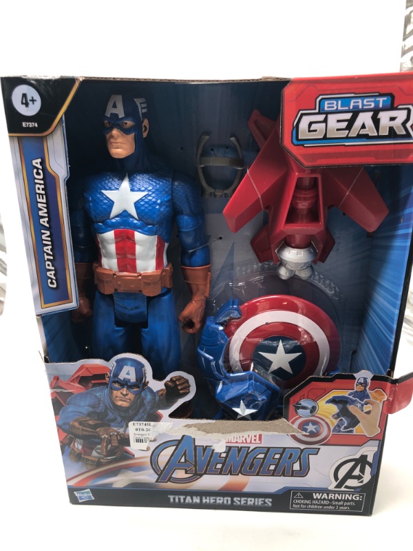 Photo 3 of Marvel Avengers Titan Hero Series Blast Gear Captain America
