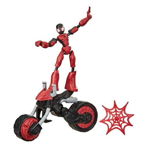 Photo 1 of Marvel Bend and Flex Flex Rider Spider-Man Action Figure and 2-in-1 Motorcycle
