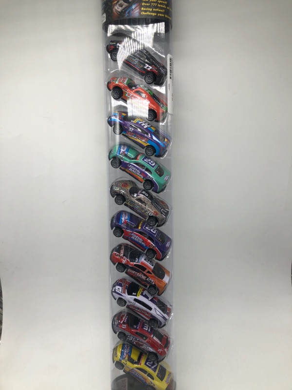 Photo 2 of FURIOUS ROAD TRIP TOY CARS GIFT SET - 10 RACE VEHICLES 1:64 STAMP STEEL PULL BACK CARS
