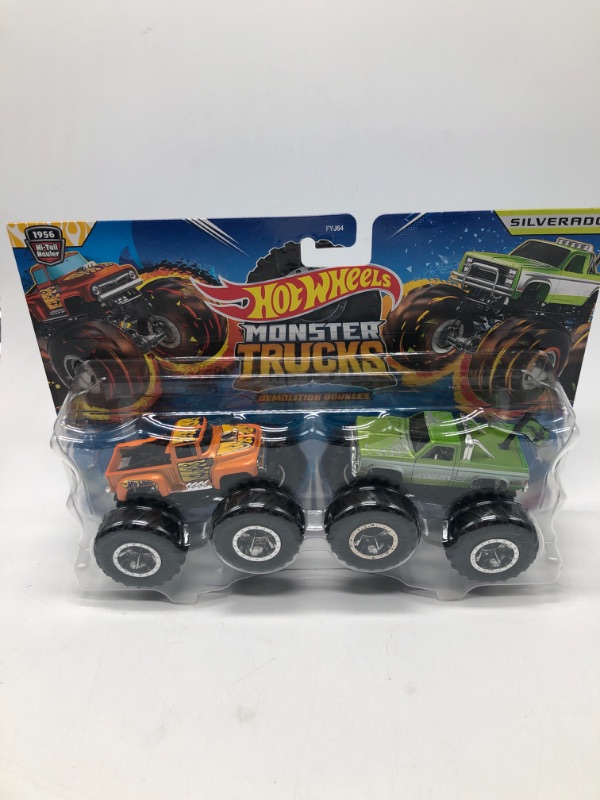 Photo 1 of Hot Wheels Monster Trucks Demolition Doubles Set of 2 Toy Trucks