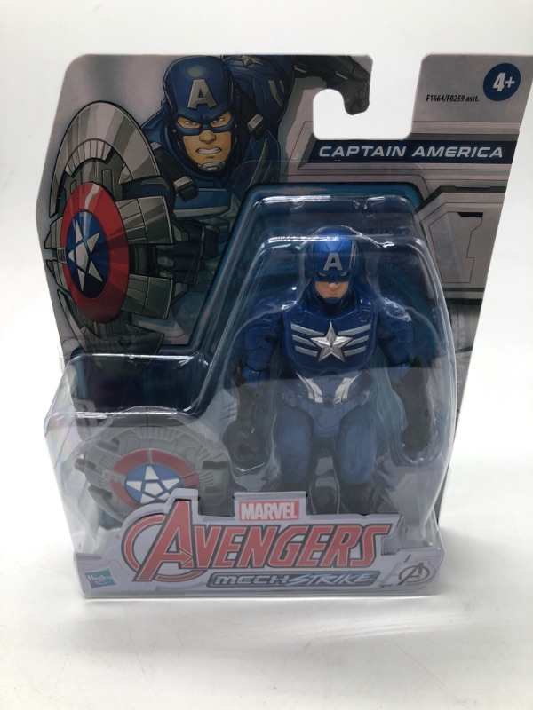 Photo 2 of Marvel Avengers: Mech Strike Captain America Kids Toy Action Figure for Boys and Girls (8”)
