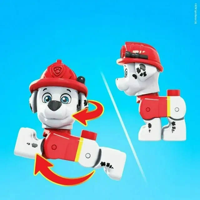 Photo 2 of Mega Bloks Paw Patrol Marshall Figure, 3 Pieces
