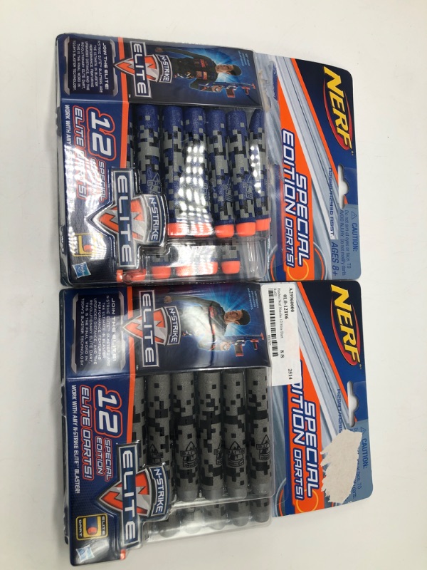 Photo 2 of 2 PACKS Nerf N-Strike Elite 12 Special Edition Elite Darts Pack (Gray)
