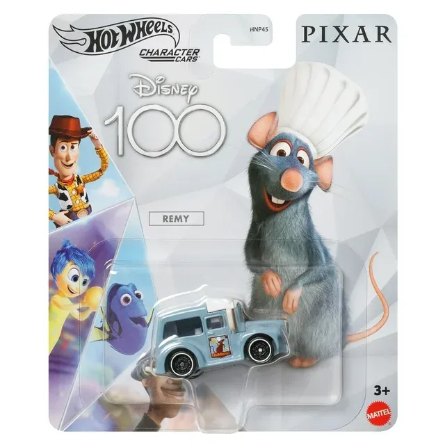 Photo 2 of Hot Wheels Disney 100 Remy Character Car, 1:64 Scale Collectible Toy Car, Disney and Pixar Rataouille
