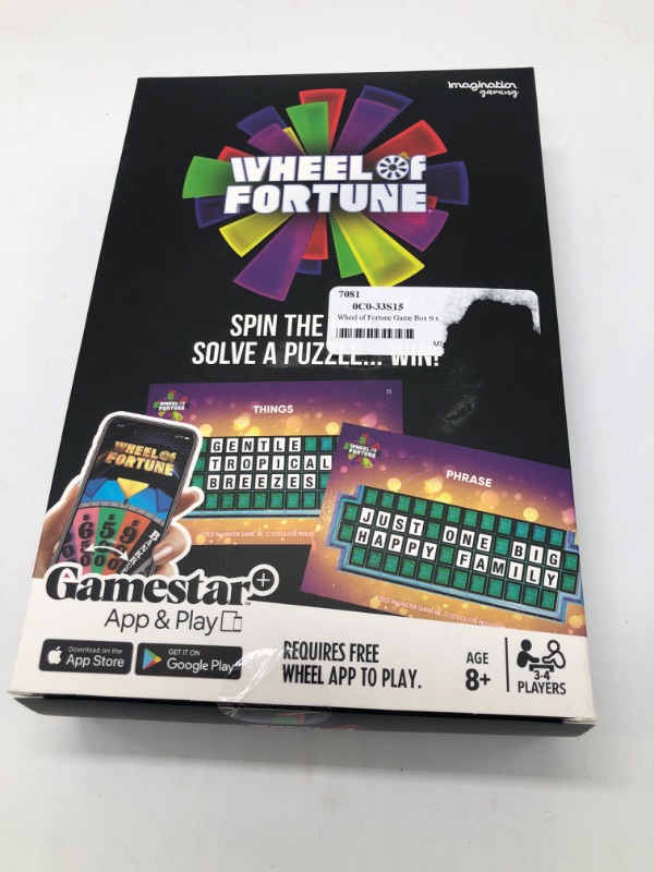 Photo 3 of Imagination Games Wheel of Fortune, Play America’s Game at Home with Friends and Family, Spin The Wheel, Solve a Puzzle, and Win! Remote Home Entertainment
