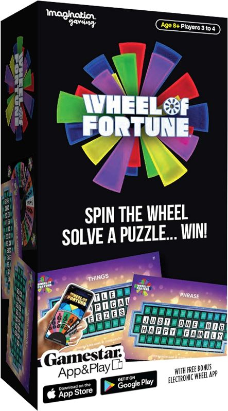 Photo 1 of Imagination Games Wheel of Fortune, Play America’s Game at Home with Friends and Family, Spin The Wheel, Solve a Puzzle, and Win! Remote Home Entertainment
