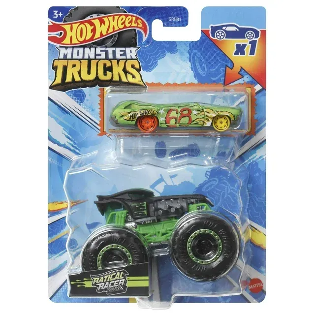 Photo 2 of Hot Wheels Monster Trucks Ratical Racer Combo Pack
