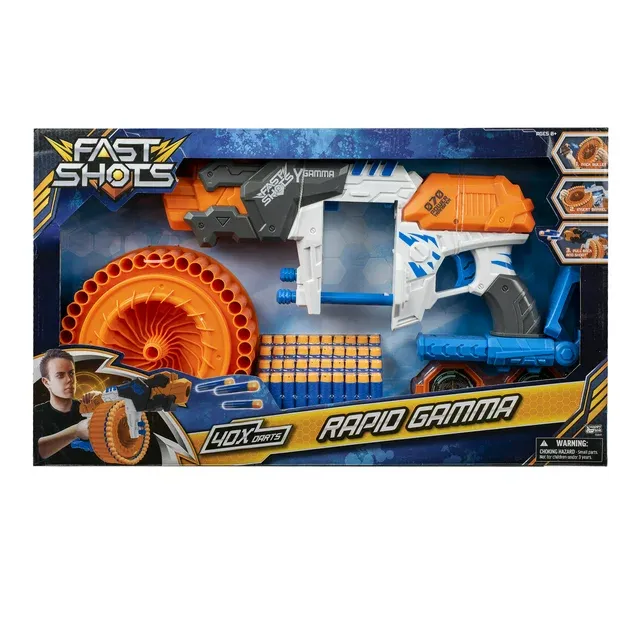 Photo 2 of Happy Line Rapid Gamma Fast Shots Foam Dart Gun - Recommended for ages 8 Years and up
