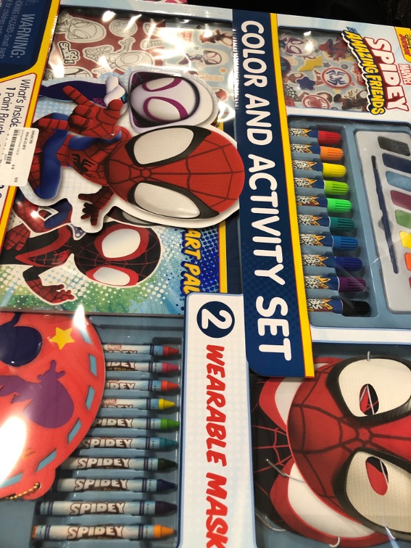 Photo 2 of Marvel Spidey & His Amazing Friends Markers, Paints & Stickers Color & Activity Set, Multicolor
