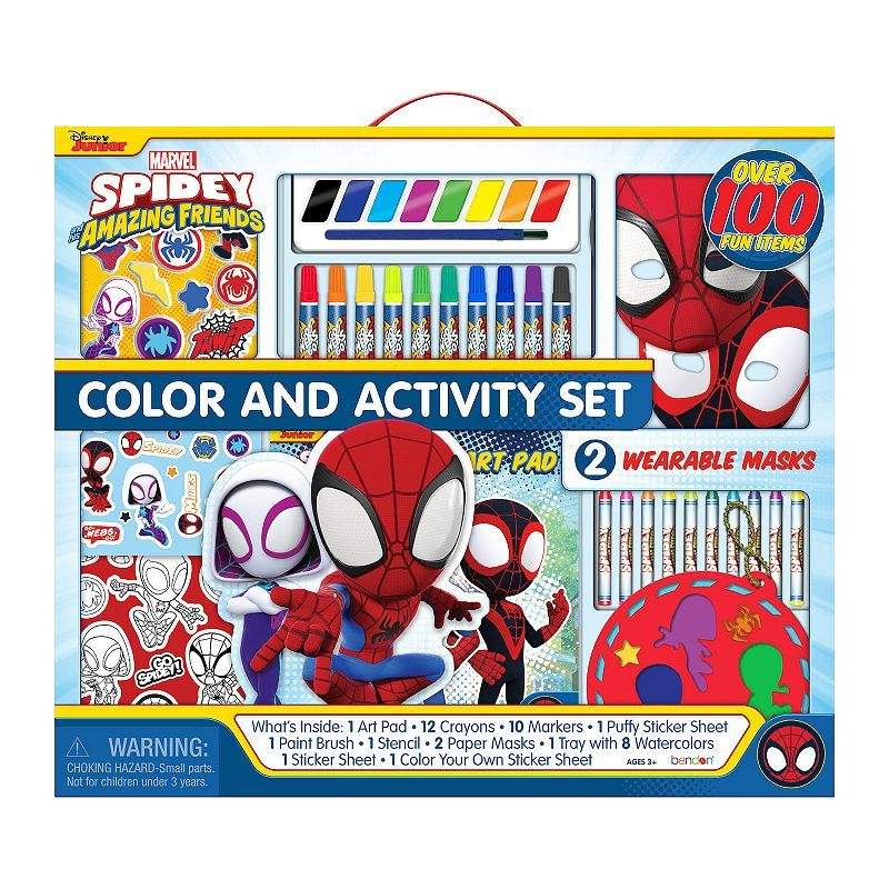Photo 1 of Marvel Spidey & His Amazing Friends Markers, Paints & Stickers Color & Activity Set, Multicolor

