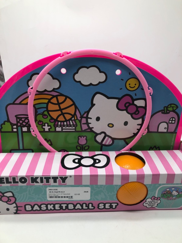 Photo 2 of Hello Kitty 13.5 x 10" Basketball Hoop with ball
