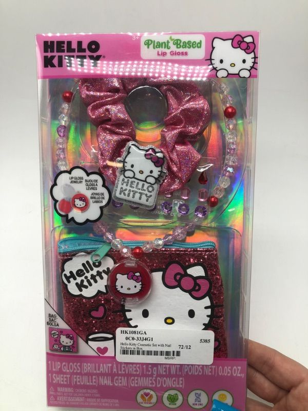 Photo 2 of Hello Kitty Lip Gloss Glamour Set with Multiple Colors
