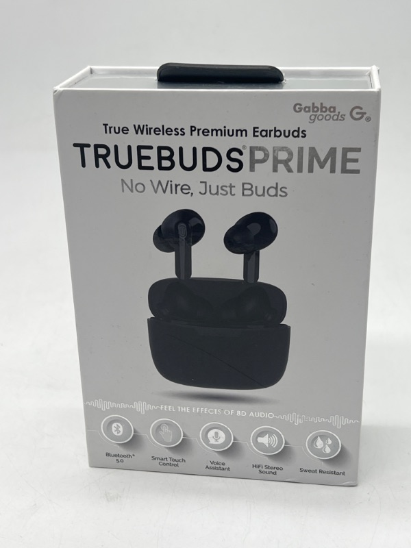 Photo 2 of Gabba Goods Truebuds Prime True Wireless Earbuds with Charging Case and Smart Touch Control, Voice Assistant, HiFi Stereo Sound, Sweat Resistant
