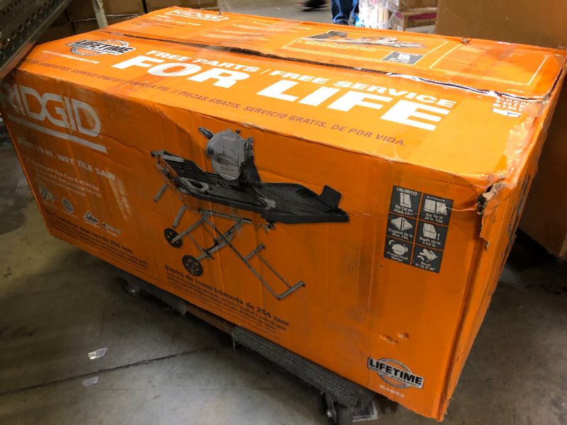 Photo 1 of 15 Amp 10 in. Wet Tile Saw with Portable Stand