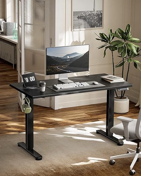 Photo 1 of Electric Standing Desk Adjustable Height,Sit Stand up Desk for Home Office Furniture Computer