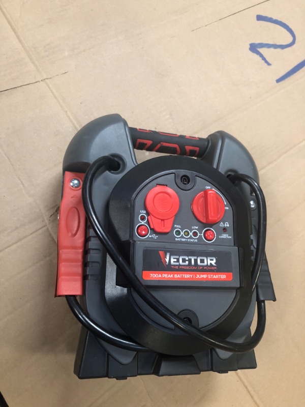 Photo 2 of 700 Peak Amp Automotive Jump Starter, Portable Power – 10W USB Port, 12V DC Port-----DOES NOT HOLD A CHARGE --SALE FOR PARTS ONLY ---THERE IS NO RETURNS  ON THIS ITEM ----FINAL SALE 
