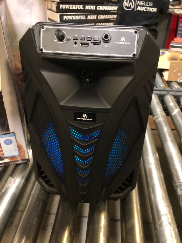 Photo 2 of Maxpower MPD8919 8 Portable Karaoke Speaker With Wired Mic
