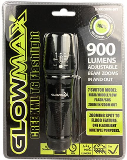Photo 1 of GlowMax 900 Lumen ZOOM Flashlight - Blister of 1
