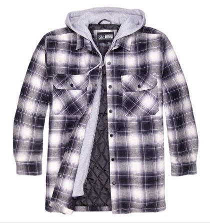 Photo 1 of Canyon Guide Men's Quilted Flannel Hooded Jacket  XL
