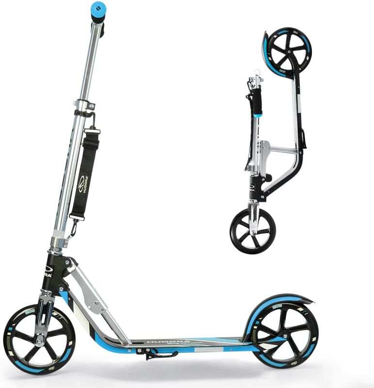 Photo 1 of HUDORA Scooter for Kids Ages 6-12 - Scooter for Kids 8 Years and Up, Scooters for Teens 12 Years and Up, Adult Scooter with Big Wheels, Lightweight Durable All-Aluminum Frame Scooter
