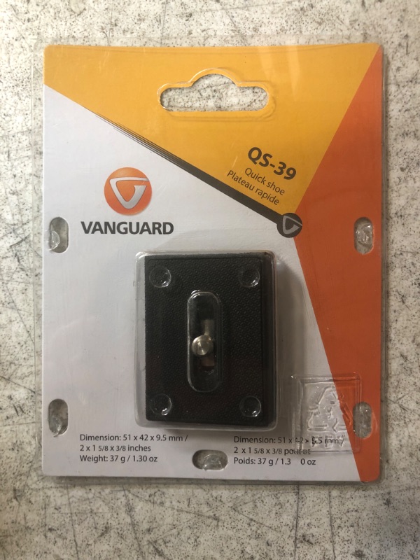 Photo 2 of Vanguard QS-39 Quick Release Plate Single