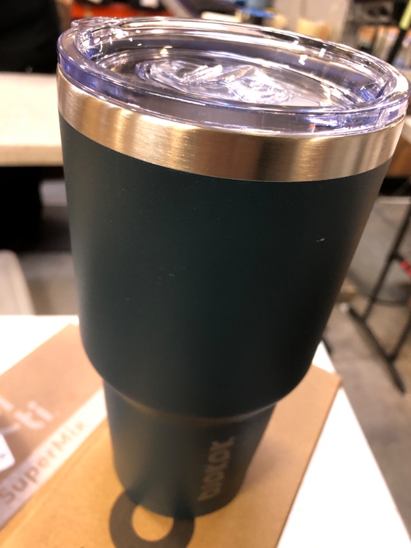 Photo 3 of BJPKPK 30 oz Tumbler with Lid and Straw Stainless Steel Double Wall Vacuum Insulated Tumblers,Navy Blue 30oz A-Navy Blue-30oz