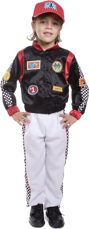 Photo 1 of Dress Up America Race Car Driver Costume For Kids - Boys Racing Jacket Dress Up toddler 24 
 