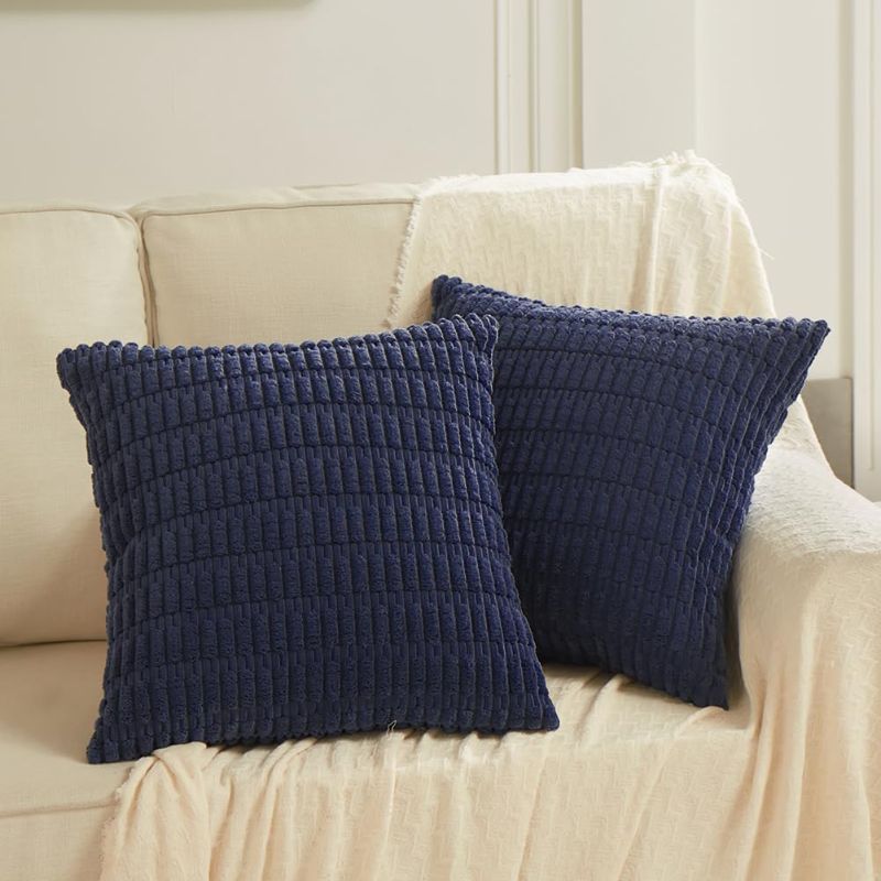 Photo 1 of  Navy Blue Decorative Throw Pillow Covers