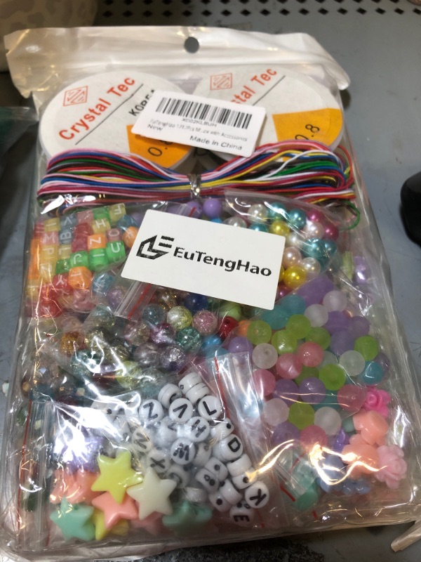 Photo 2 of EuTengHao 1Mixed Acrylic Alphabet A-Z Cube Letters Beads DIY Bracelet Letter Beads for Jewelry Making, Bracelets, Necklaces, Key Chains, Earring, Friendship Jewelry Making
 