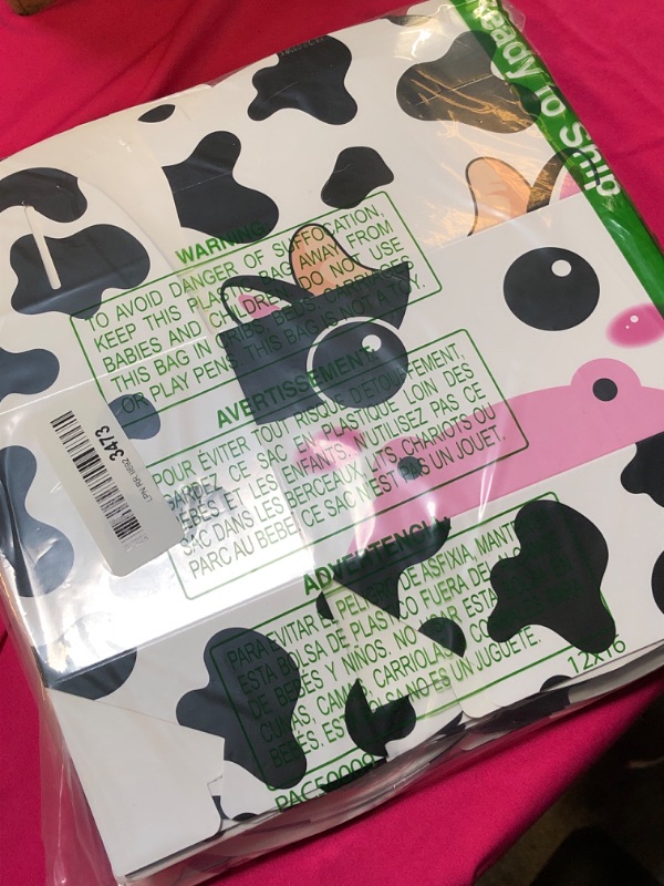 Photo 1 of 24 Pack Cow Party Treat Boxes Cow Party Goodie Candy Treat Boxes Reusable Birthday Party Favor Boxes for Farm Animals Theme Party Supplies Decoration