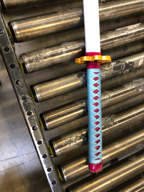 Photo 1 of Demon Slayer Sword 41inch - with Stand Anime Sword- Zenitsu Sword & Tanjirou Sword & Rengoku Sword - Various Styles Available Black Tanjiro