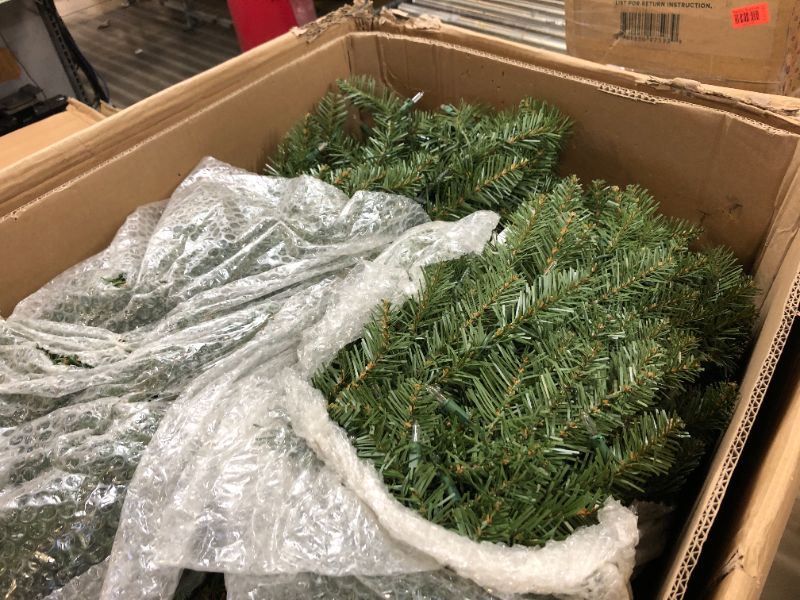 Photo 4 of 12 ft. Pre-Lit Incandescent Slim Fraser Fir Artificial Christmas Tree with 1200 UL Clear Lights