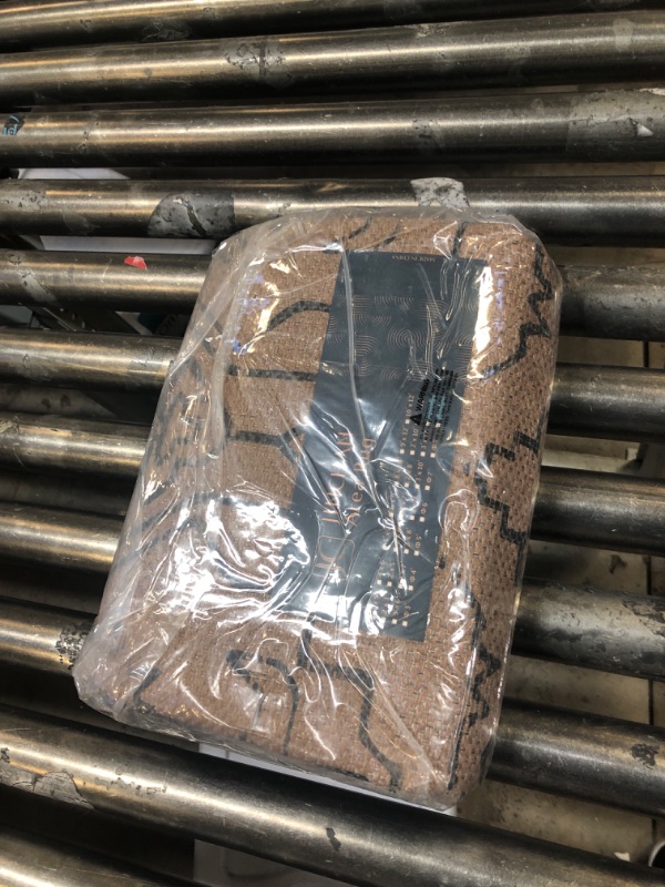 Photo 1 of jinchan Area Rug 3x5 Recycled Boho Chic Jute Rug Indoor Outdoor Floor Cover Print Floral Rug Black Accent Rug for Living Room Bedroom Dining Room Patio Garden 3'x5' Jute Black