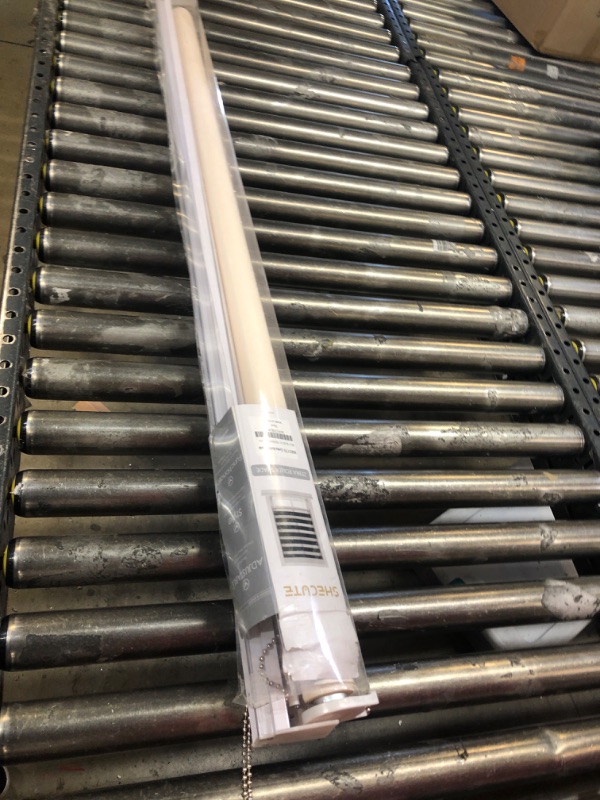 Photo 1 of SHECUTE Zebra Blinds for Windows, 49 x 72 Inches Cream Zebra Roller Shades, Light Filtering Room Darkening 50% Blackout Window Treatments for Living Room, Bedroom, Kitchen, Office, Bathroom 49"W x 72"L Cream