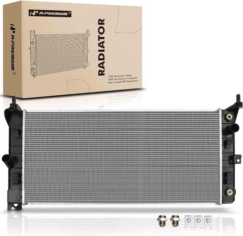 Photo 1 of A-Premium Engine Coolant Radiator with Transmission Oil Cooler Compatible with Buick Allure, LaCrosse & Chevrolet Impala, Monte Carlo & Pontiac, Automatic Trans., Replace# 8012837, 15140592
