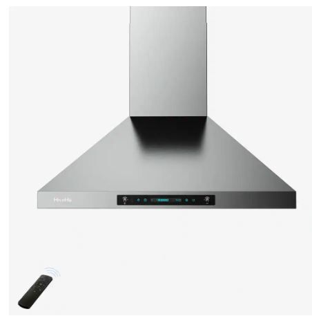 Photo 1 of 29.53 in. 780 CFM Ducted Wall Mount Range Hood in Stainless Steel With Gesture Sensing Control Function
