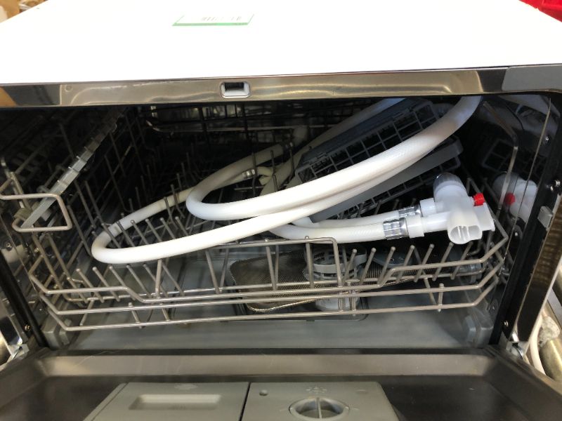 Photo 3 of 24 in. White Electronic CounterTop Control 600120-volt Dishwasher with 6-Cycles, 6 Place Settings Capacity

