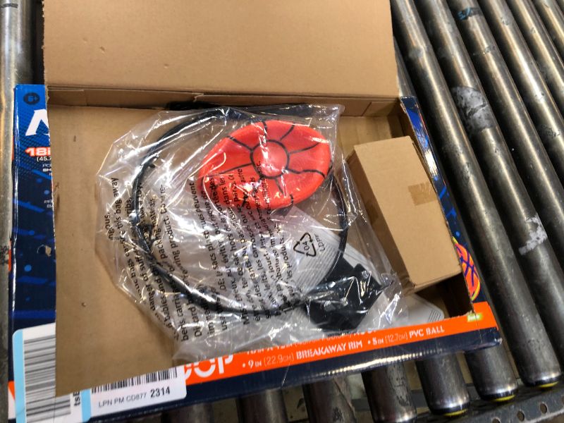 Photo 1 of NERF Basketball Hoop Set - Pro Hoop Mini Hoop Set with Mini Basketball - Steel Rim Great for Dunking 18" x 12" Orange Standard