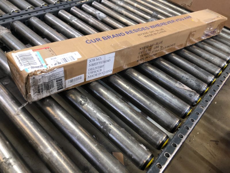 Photo 1 of Spurgehom 6FT Single Panel Rolling Room Divider, Partition Privacy Screens with Smooth Wheel, Freestanding Fabric Room Panel, Portable Wall Divider for Office, Room,Restaurant, Hospital (Blue)