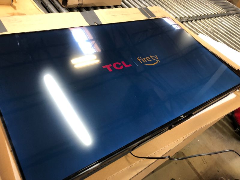 Photo 1 of TCL 55-Inch Class S4 4K LED Smart TV with Fire TV (55S450F, 2023 Model), Dolby Vision HDR, Dolby Atmos, Alexa Built-in, Apple Airplay Compatibility, Streaming UHD Television, Black
