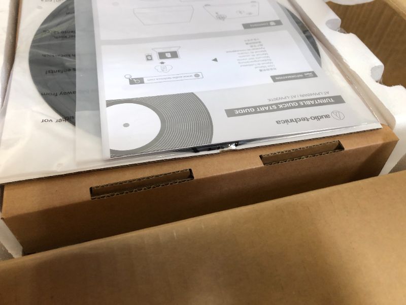 Photo 1 of Audio-Technica AT-LPW40WN Fully Manual Belt-Drive Turntable, 2 Speeds, Dynamic Anti-Skate Control, Carbon-Fiber Tonearm Walnut AT-LPW40WN Turntable
