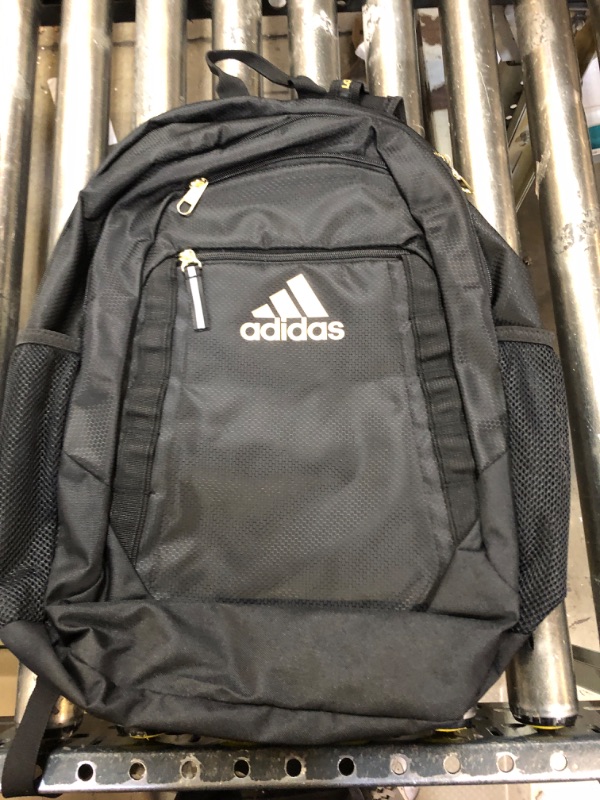 Photo 2 of adidas Unisex Prime 6 Backpack, Black/Gold Metallic, One Size
